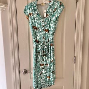 NWT Anthropologie Maeve Tiger Dress